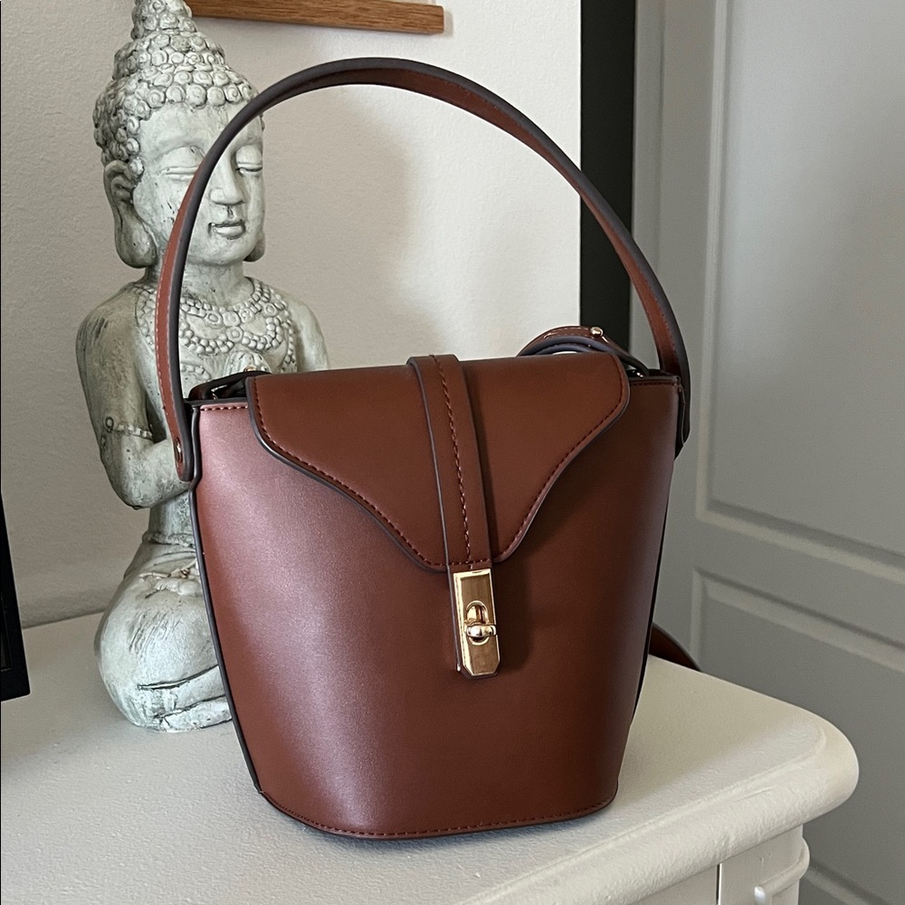 Mango Brown Shoulder Bag